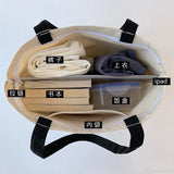 Women Canvas Shoulder Bag Printed Tote Handbags Large Capacity Shopping Totes