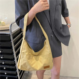Women Canvas Shoulder Bag Korea Ladies Casual Handbag Tote Bag