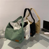 Women Canvas Shoulder Bag Korea Ladies Casual Handbag Tote Bag
