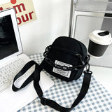 Women Canvas Shoulder Bag Small Messenger Crossbody Bags Chain Mini Phone Pouch