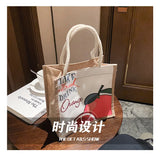 Canvas Shoulder Bag Small Handbag Casual Tote Eco Crossbody Vintage Messenger