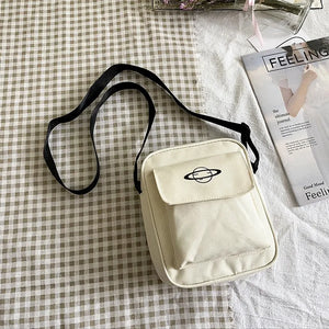 Women Canvas Shoulder Bag Small Messenger Crossbody Bag for Women Purse