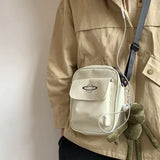 Women Canvas Shoulder Bag Small Messenger Crossbody Bag for Women Purse