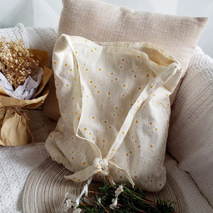 Daisy Embossed Canvas Shoulder Bag for Women