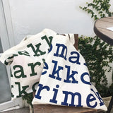 Women Canvas Shoulder Bags, Letter Print Style Large Capacity Handbag