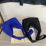 Women Canvas Shoulder Bags Large Capacity Handbag Tote Solid Crossbody Bag