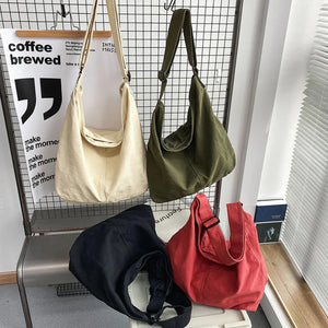 Women Canvas Shoulder Bags Large Capacity Handbag Tote