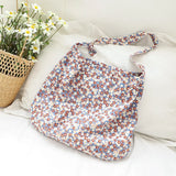 Retro Flower Canvas Shoulder Bag for Women