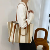 Canvas Shoulder Bags Large Capacity Tote Vintage Handbags Female