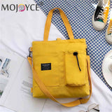 Women Canvas Shoulder Handbags Schoolbag Crossbody Bag Large Capacity Travel Sho