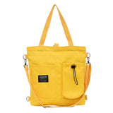 Women Canvas Shoulder Handbags Schoolbag Crossbody Bag Large Capacity Travel Sho