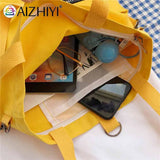 Women Canvas Shoulder Handbags Schoolbag Crossbody Bag
