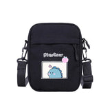 Women Canvas Shoulder Messenger Bags Small Female Students Crossbody Bag