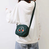 Canvas Shoulder Messenger Bag for Women Small Girls Crossbody Phone Bag