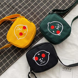 Canvas Shoulder Messenger Bag for Women Small Girls Crossbody Phone Bag