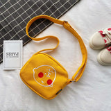 Canvas Shoulder Messenger Bag for Women Small Girls Crossbody Phone Bag