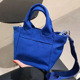 Canvas Shoulder Bag Casual Shopping Handbag Small Tote For Girls