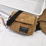 Women Canvas Shoulder Messenger Bag Small Square Bag