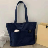 Women Canvas Tote Bag Large Capacity Shopping Beach Bag