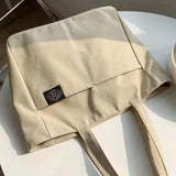 Women Canvas Tote Bag Large Capacity Shopping Beach Bag