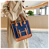 Women Canvas Tote Bag Solid Casual Handbag Purse Shoulder Bag