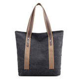 Women Canvas Tote Handbag Shoulder Bag Casual Travel Anti Theft Shopping