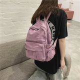 Canvas Travel Backpack School Bags For Teenage Girls