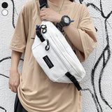 Canvas Waist Bag Unisex Casual Chest Bags Harajuku Outdoor Waist Packs