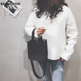 Canvas Zipper Shoulder Bag Small Handbag Eco Crossbody Bag Vintage Purse