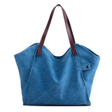 Women Canvas Handbags Large Capacity Tote Bag Shoulder Satchels