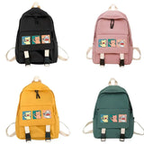 Women Cartoon Backpack Nylon Casual Rucksack for Teenage Girls