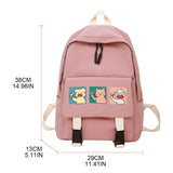 Women Cartoon Backpack Nylon Casual Rucksack for Teenage Girls