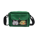 Women Cartoon Mini Messenger Versatile Bag Cell Phone Bags Crossbody Bags