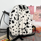 Women Casual Backpack Cow Style Daypack Lightweight Laptop Bookbag Shoulder Bags