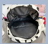 Women Casual Backpack Cow Style Daypack Lightweight Laptop Bookbag Shoulder Bags