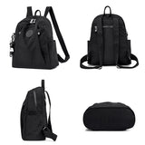 Women Casual Backpack with Pendant Travel Bagpack for Teenage Girl