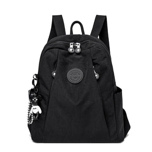 Women Casual Backpack with Pendant Travel Bagpack for Teenage Girl