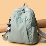 Women Casual Backpack with Pendant Travel Bagpack for Teenage Girl