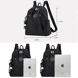 Women Casual Backpack with Pendant Travel Bagpack for Teenage Girl