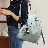 Women Casual Backpack with Pendant Travel Bagpack for Teenage Girl