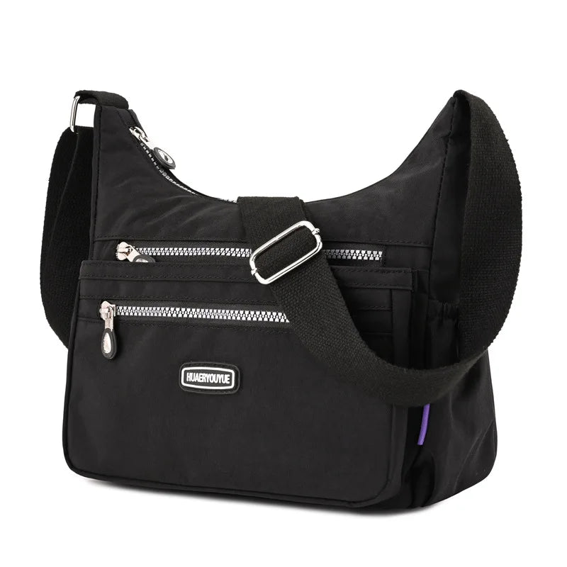 Waterproof Nylon Shoulder Bag Large Capacity Mom Handbags Tote Crossbody Pack