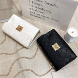 Women Casual Chain PU Leather Diamond Crossbody Bags Shoulder Bag Handbag