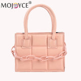 Women Casual Checker Pattern PU Shoulder Bags Crossbody Bag