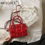 Women Casual Checker Pattern PU Shoulder Bags Crossbody Bag