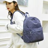 Women Casual Corduroy Backpack Soft Kids School Bag Travel College Daypack
