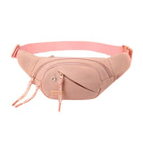 Women Nylon Chest Bags Sports Waist Packs Crossbody Bags