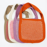 Women Casual Knit Slouchy Pouch Bag Granny Jacquard Cro