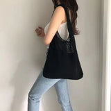 Women Casual Knitted Woolen Shoulder Bags Tote Plush Summer Shopper Bag