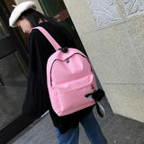Women Canvas Backpack Travel School Bag