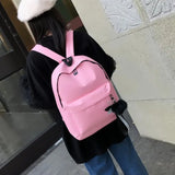 Women Canvas Backpack Travel School Bag